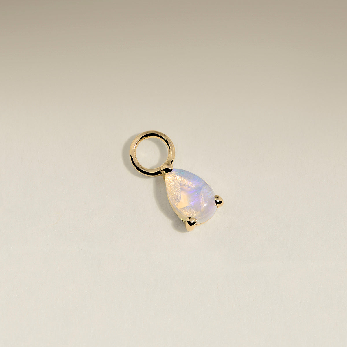 Opal October Earring Charm in Solid Gold-Astrid & Miyu