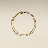 Cosmic Opal Double Bracelet in Gold-Astrid & Miyu