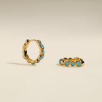 Opal Bezel Hoops in Gold-Astrid & Miyu