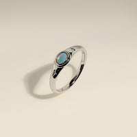 Cosmic Opal Cocktail Ring in Silver-Astrid & Miyu