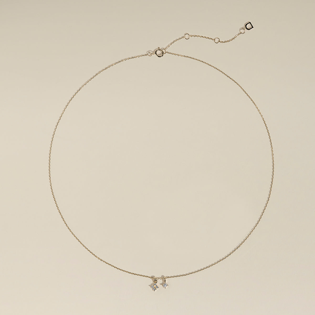 Cosmic Diamond Pendant Necklace in Solid Gold-Astrid & Miyu