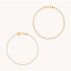Tennis Bracelet Stacking Set in Gold-Astrid & Miyu