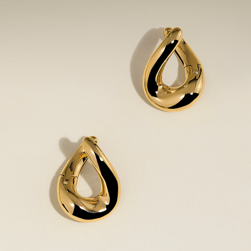 Molten Hoops in Gold