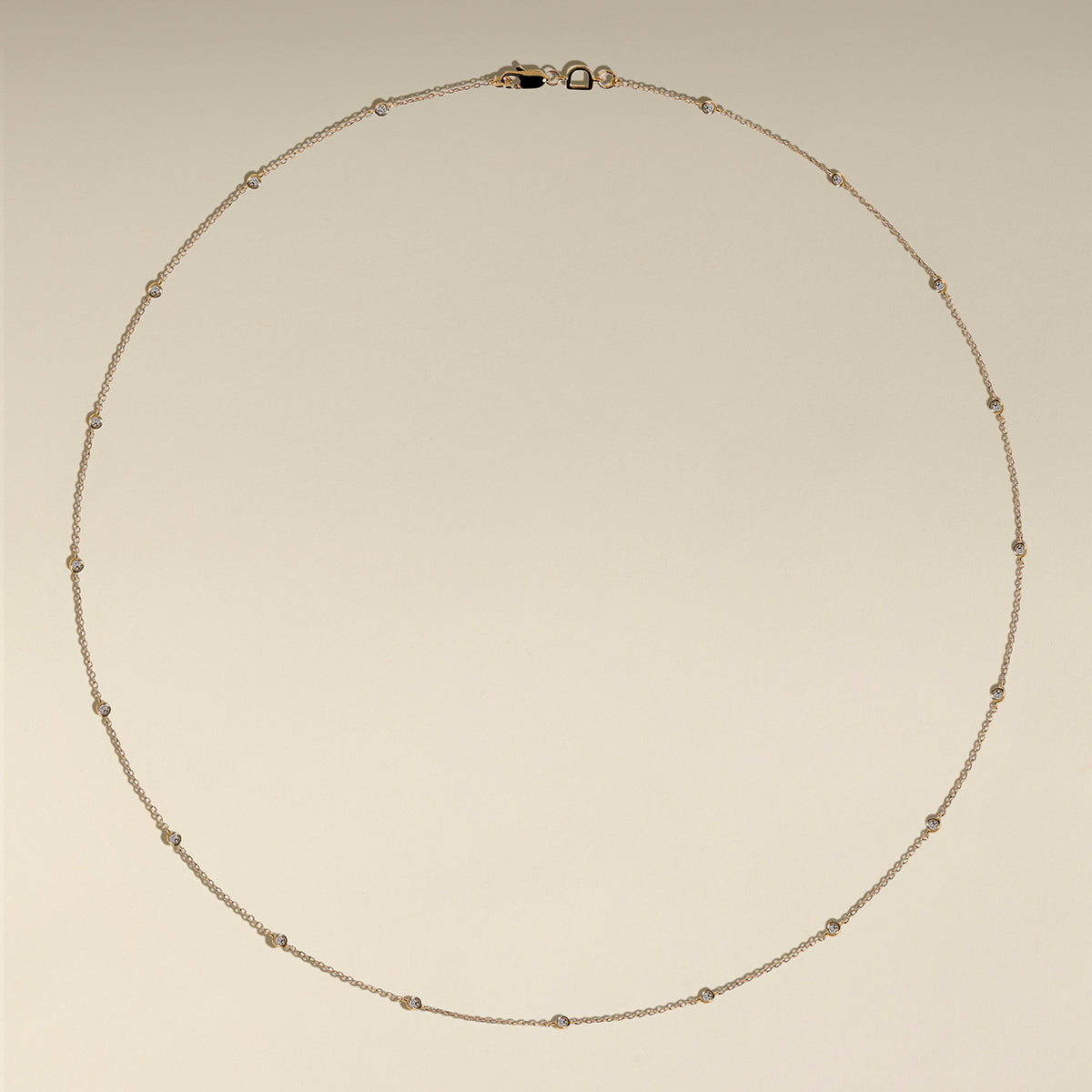 Mayfair Chain Necklace in Solid Gold-Astrid & Miyu