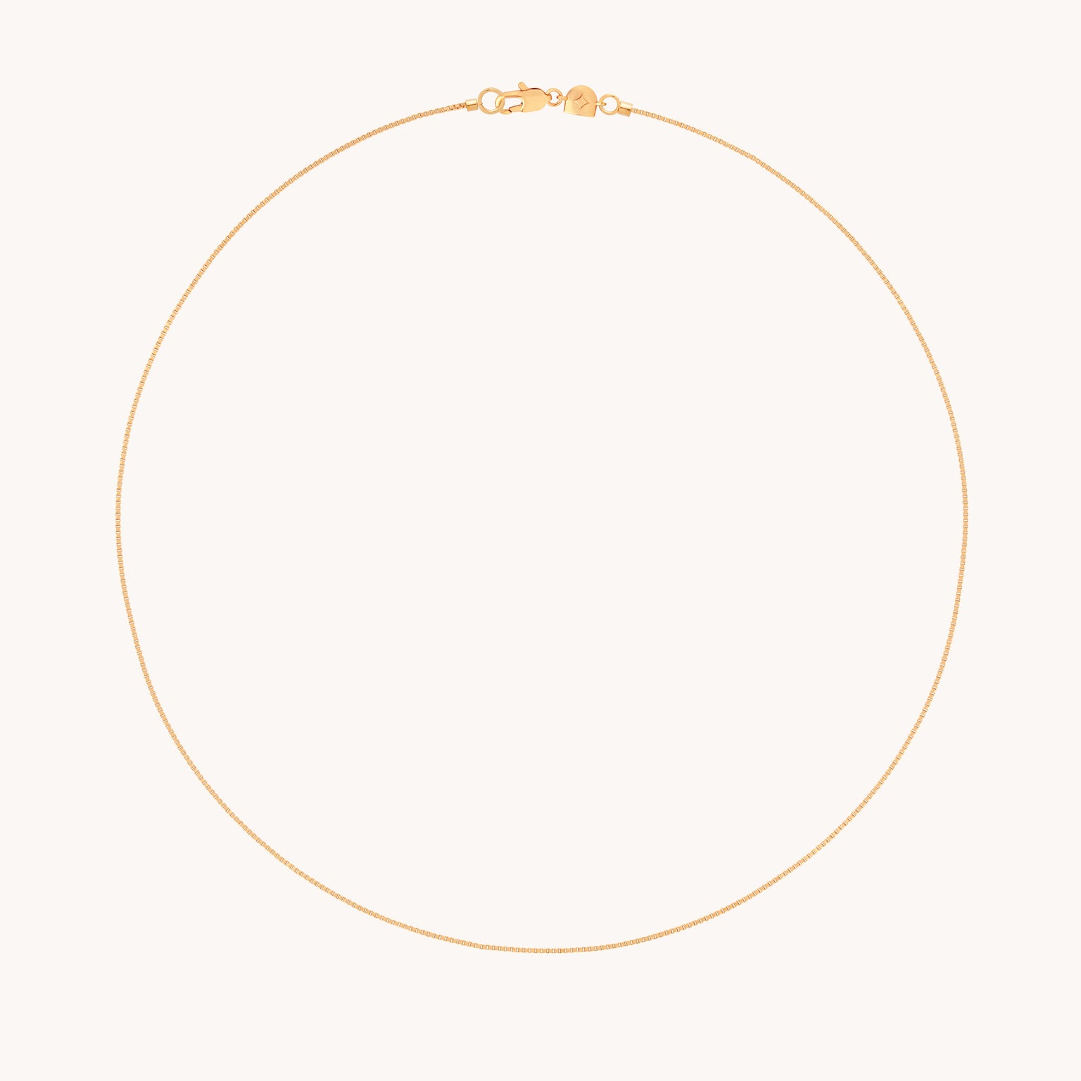 Essential Box Chain Necklace in Gold-Astrid & Miyu
