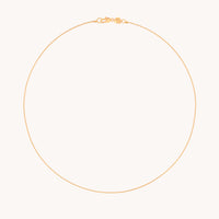 Essential Box Chain Necklace in Gold-Astrid & Miyu