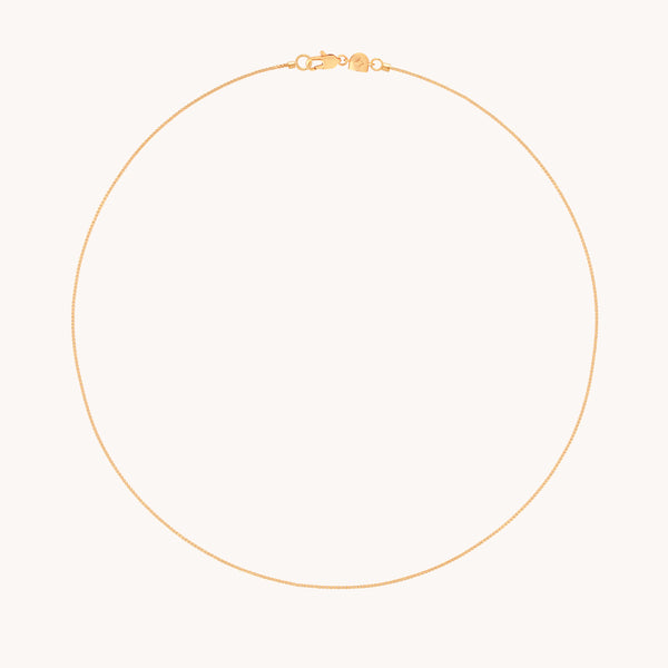 Essential Box Chain Necklace in Gold-Astrid & Miyu
