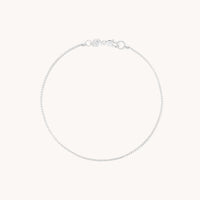 Essential Box Chain Bracelet in Silver-Astrid & Miyu