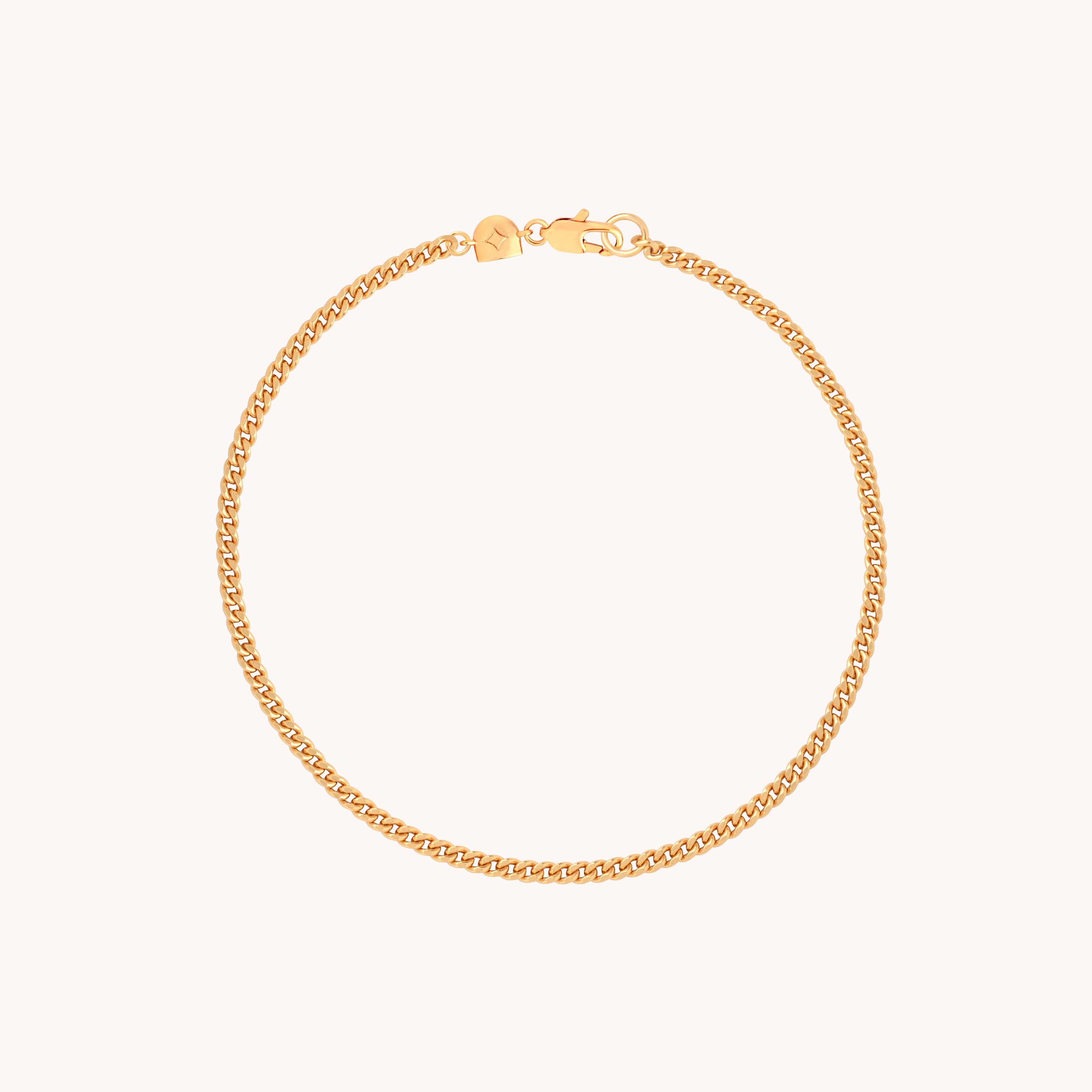 Essential Curb Chain Bracelet in Gold-Astrid & Miyu
