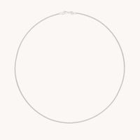 Essential Curb Chain Necklace in Silver-Astrid & Miyu