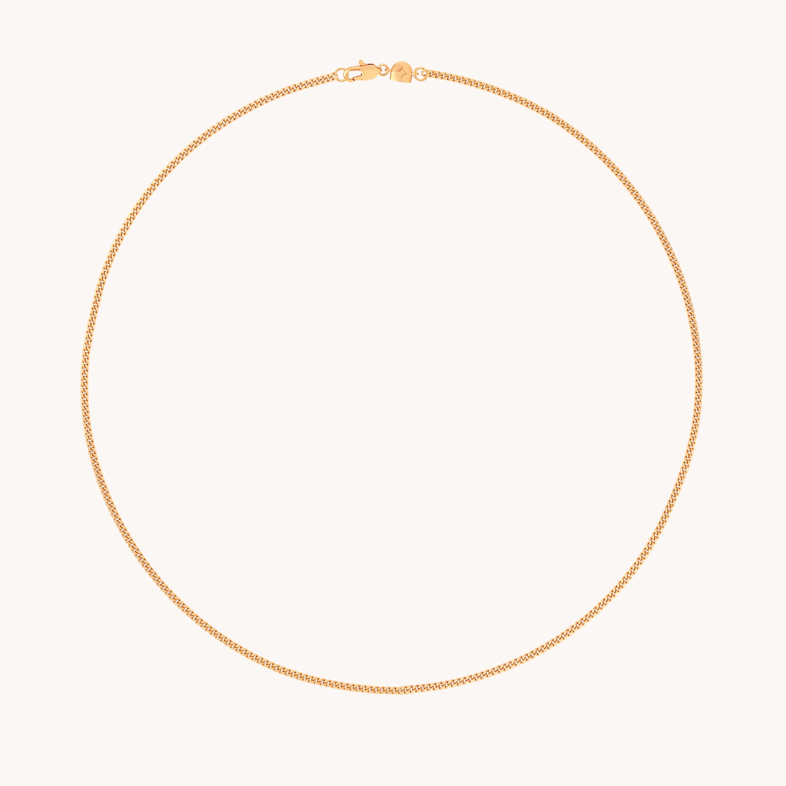 Essential Curb Chain Necklace in Gold-Astrid & Miyu