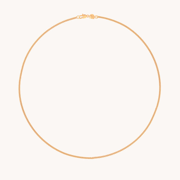 Essential Curb Chain Necklace in Gold-Astrid & Miyu