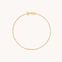 Essential Beaded Chain Bracelet in Gold-Astrid & Miyu