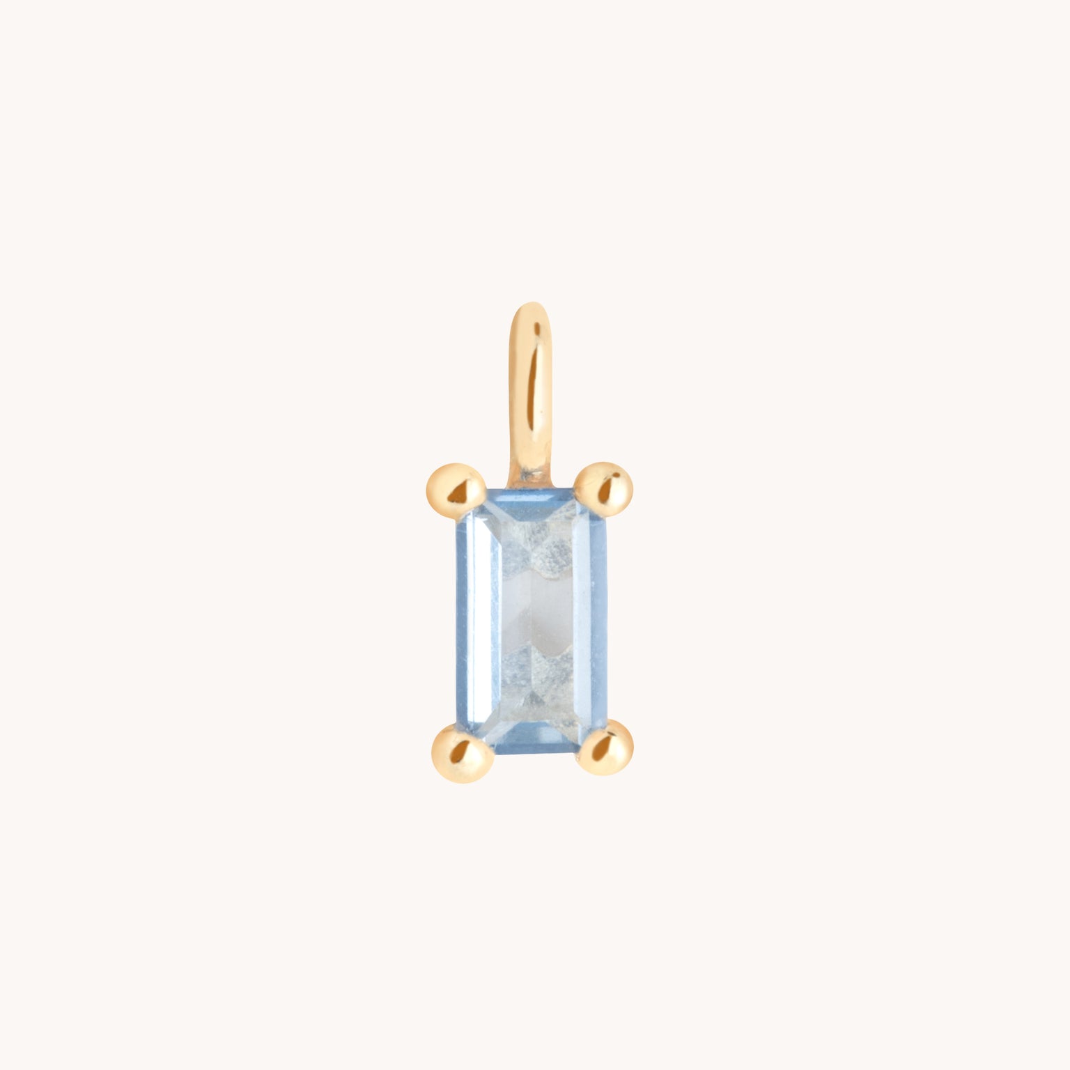 Blue Spinel Charm 9k Gold-Astrid & Miyu