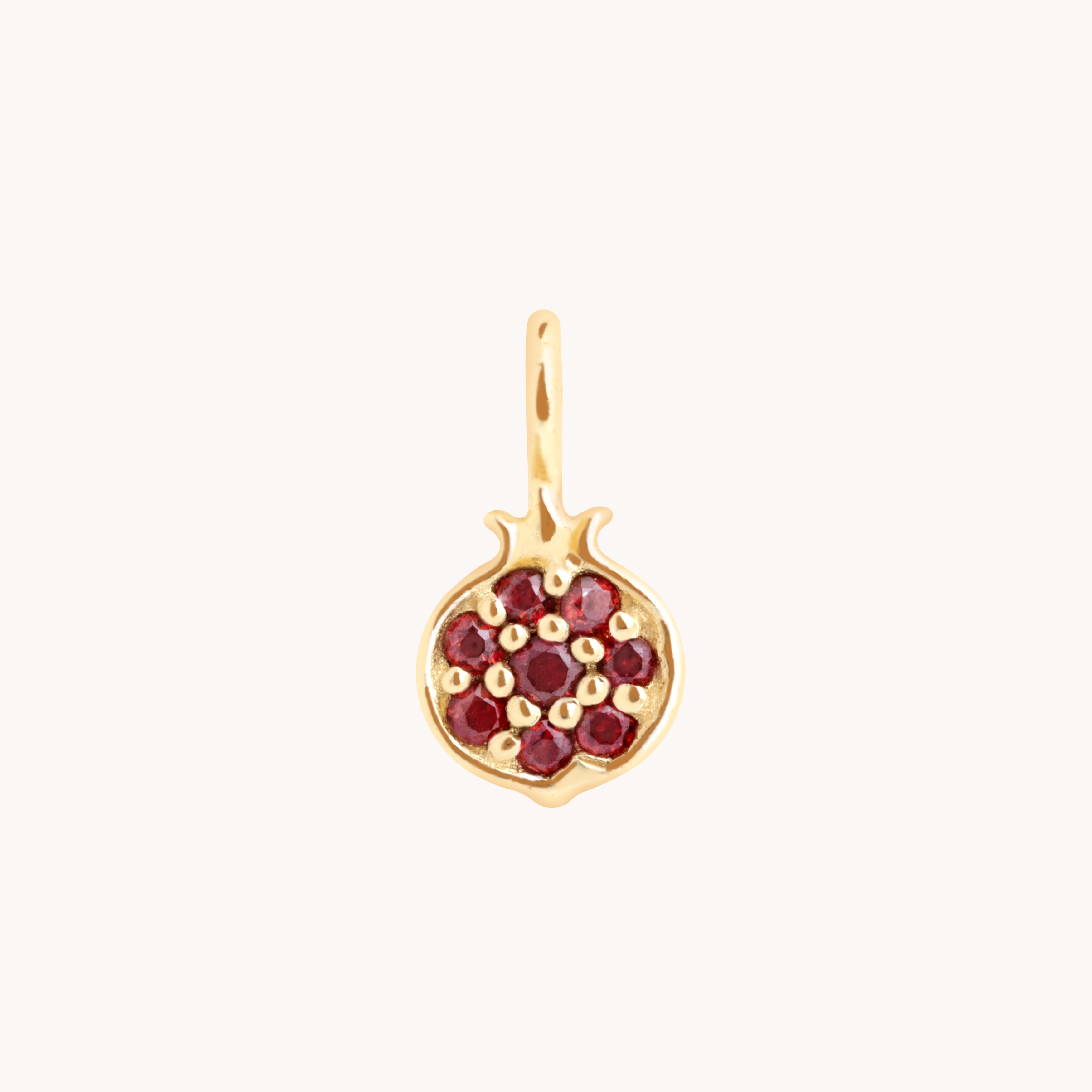 Pomegranate Charm 9k Gold-Astrid & Miyu