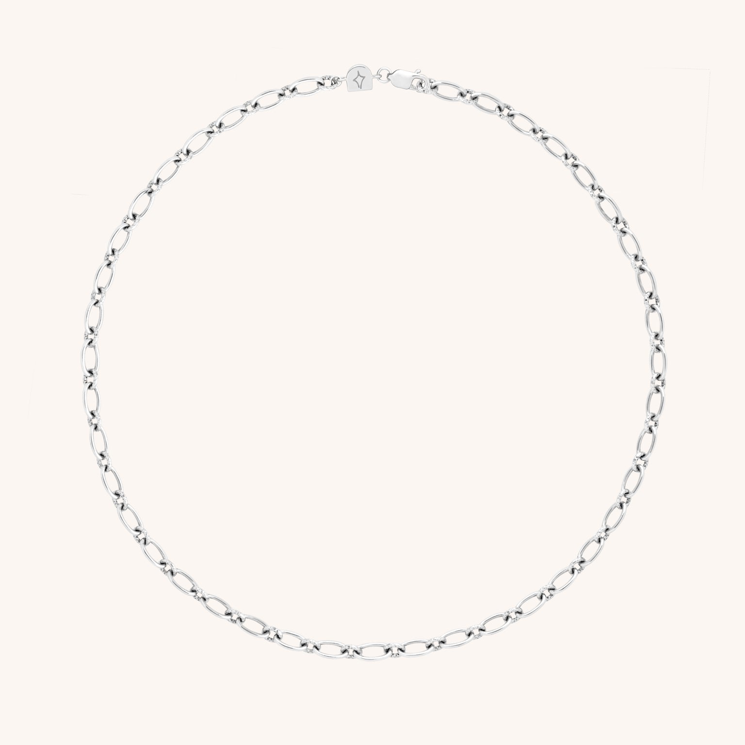 Charm Compatible Necklaces & Bracelets - Bold Link Chain Necklace in Silver - Necklace - Astrid & Miyu