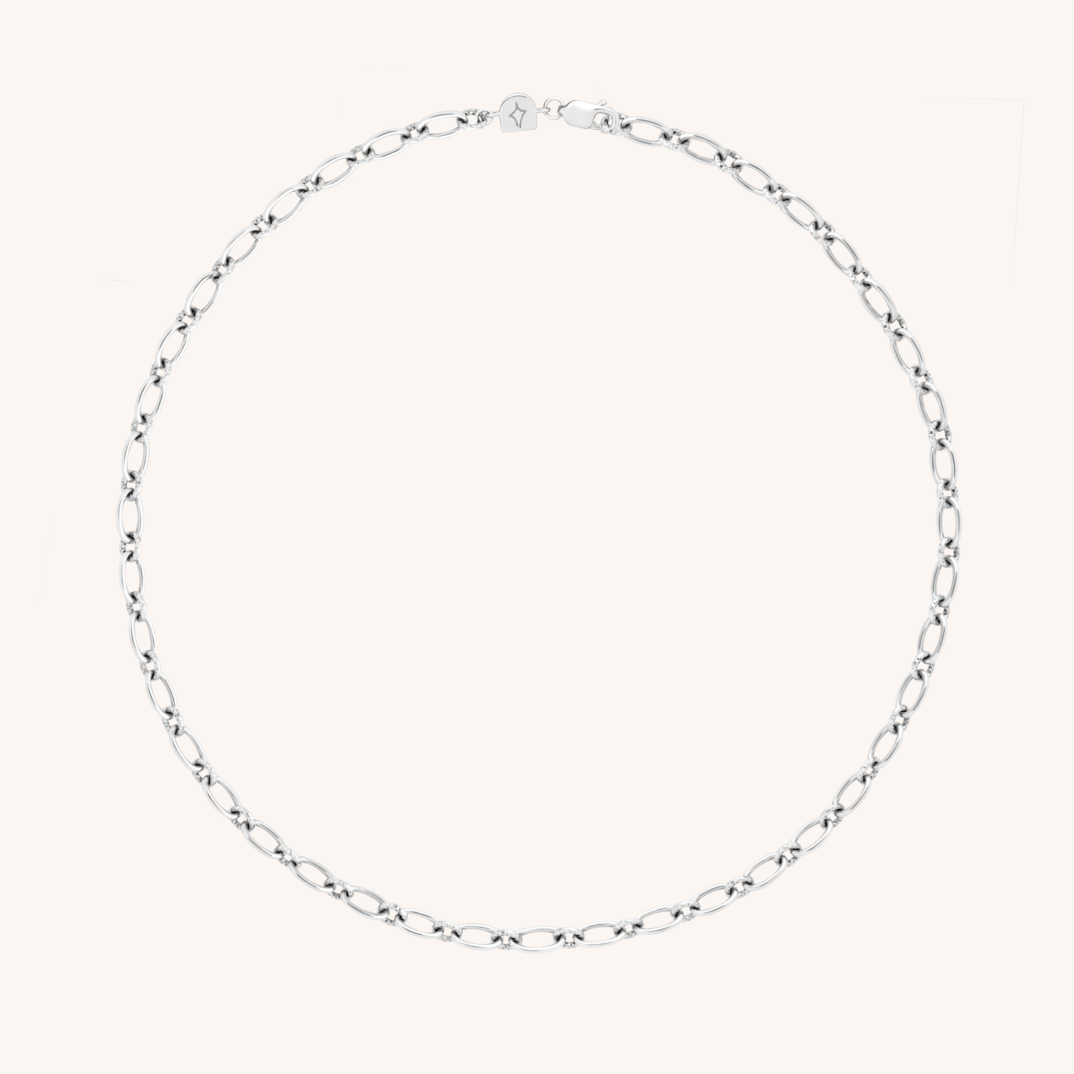 Charm Compatible Necklaces & Bracelets - Bold Link Chain Necklace in Silver - Necklace - Astrid & Miyu