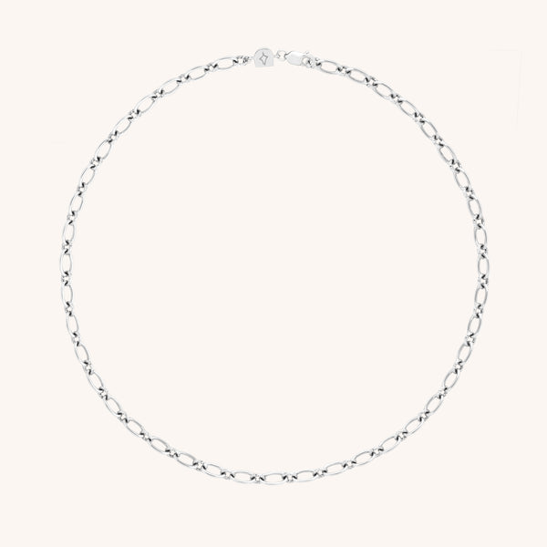 Charm Compatible Necklaces & Bracelets - Bold Link Chain Necklace in Silver - Necklace - Astrid & Miyu