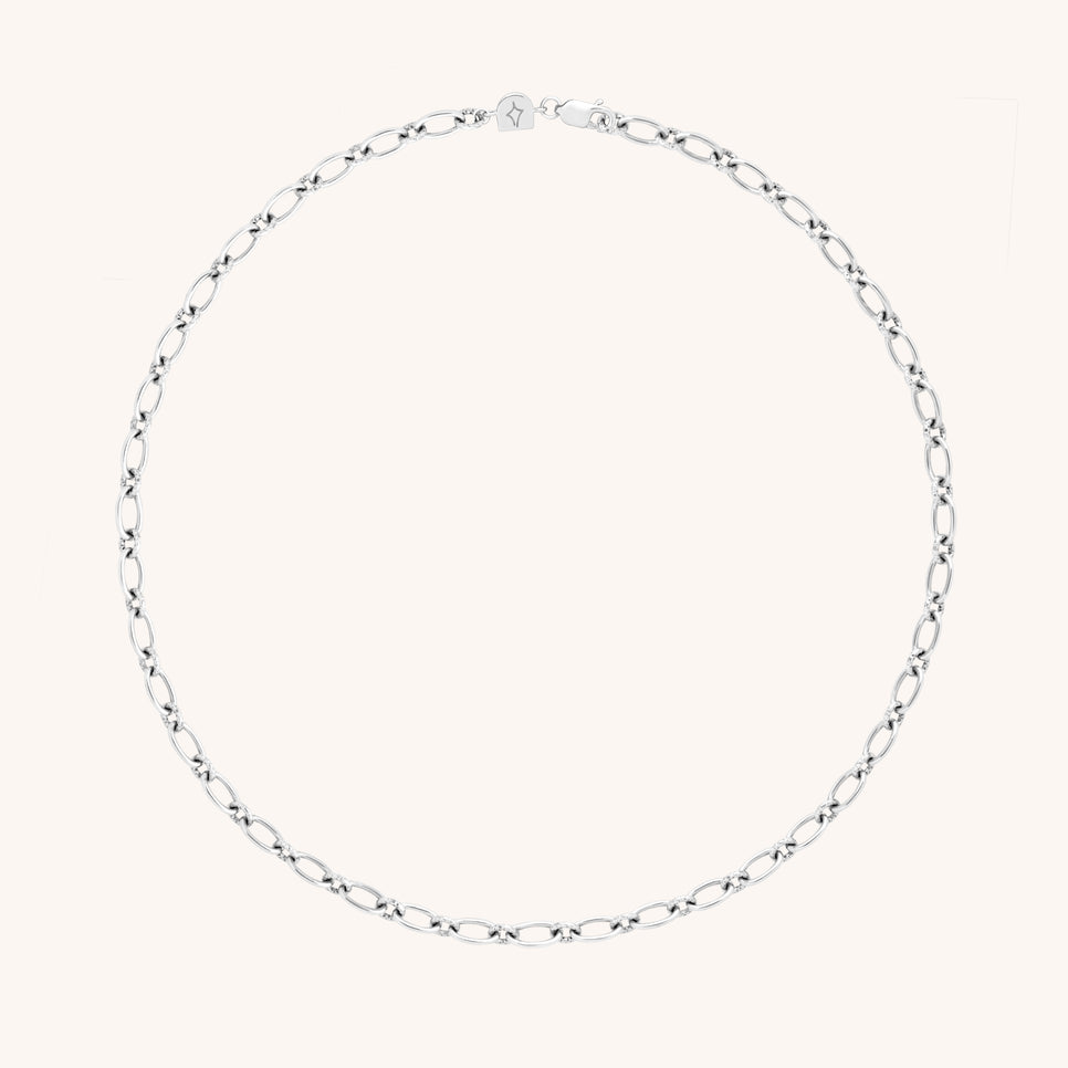 Charm Compatible Necklaces & Bracelets - Bold Link Chain Necklace in Silver - Necklace - Astrid & Miyu