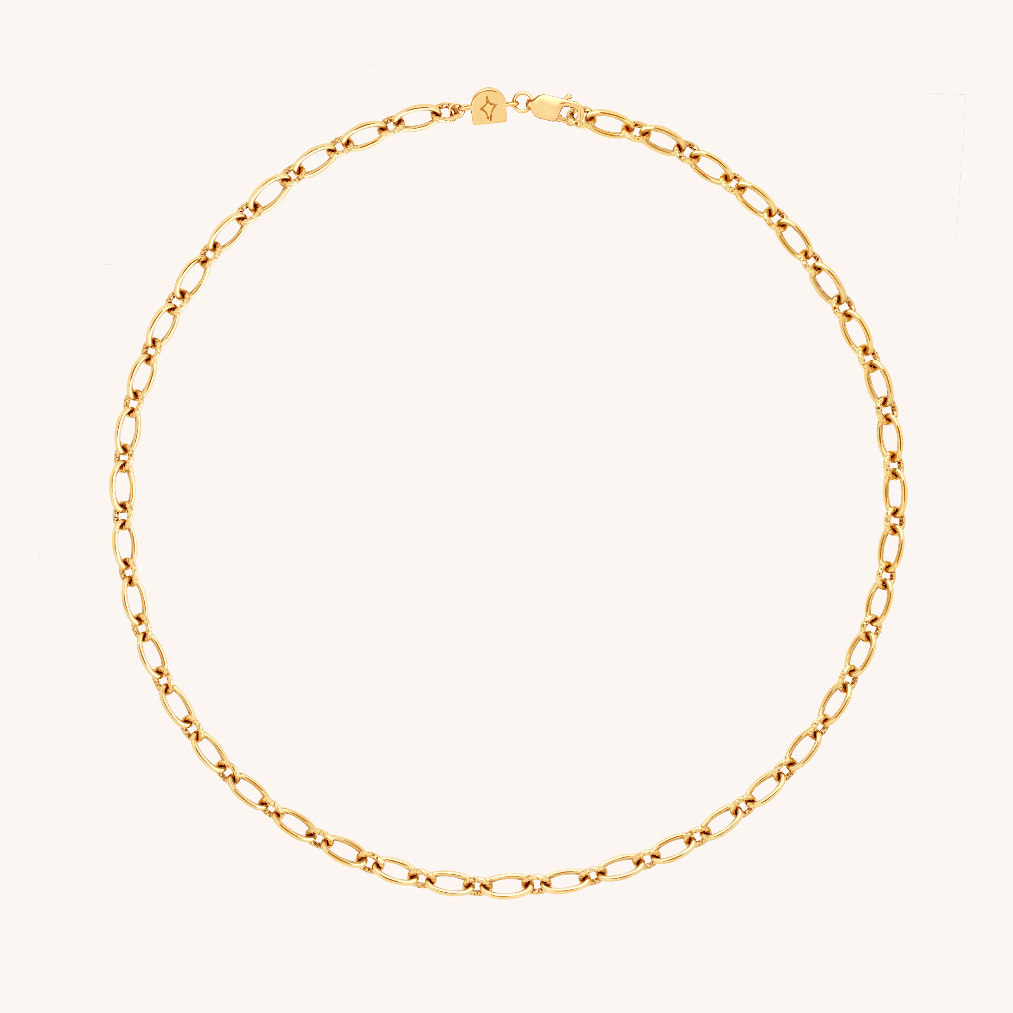18k Gold Plated Jewellery - Bold Link Chain Necklace in Gold - Necklace - Astrid & Miyu