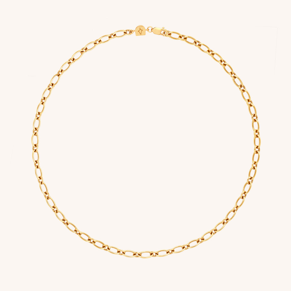 18k Gold Plated Jewellery - Bold Link Chain Necklace in Gold - Necklace - Astrid & Miyu