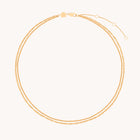 18k Gold Plated Jewellery - Illusion Twist Double Chain Necklace in Gold - Chain Necklace - Astrid & Miyu