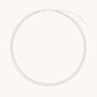 Charm Compatible Necklaces & Bracelets - Illusion Twist Double Chain Necklace in Silver - Chain Necklace - Astrid & Miyu