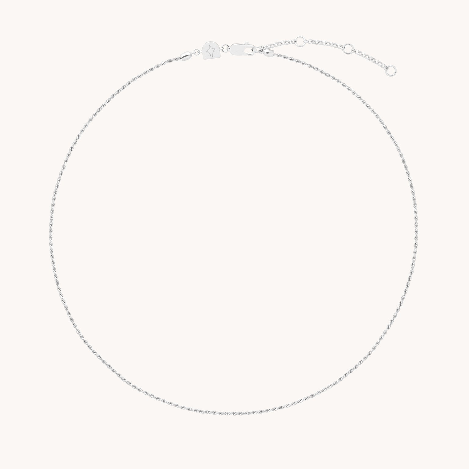 Charm Compatible Necklaces & Bracelets - Essential Rope Chain Necklace in Silver - Chain Necklace - Astrid & Miyu