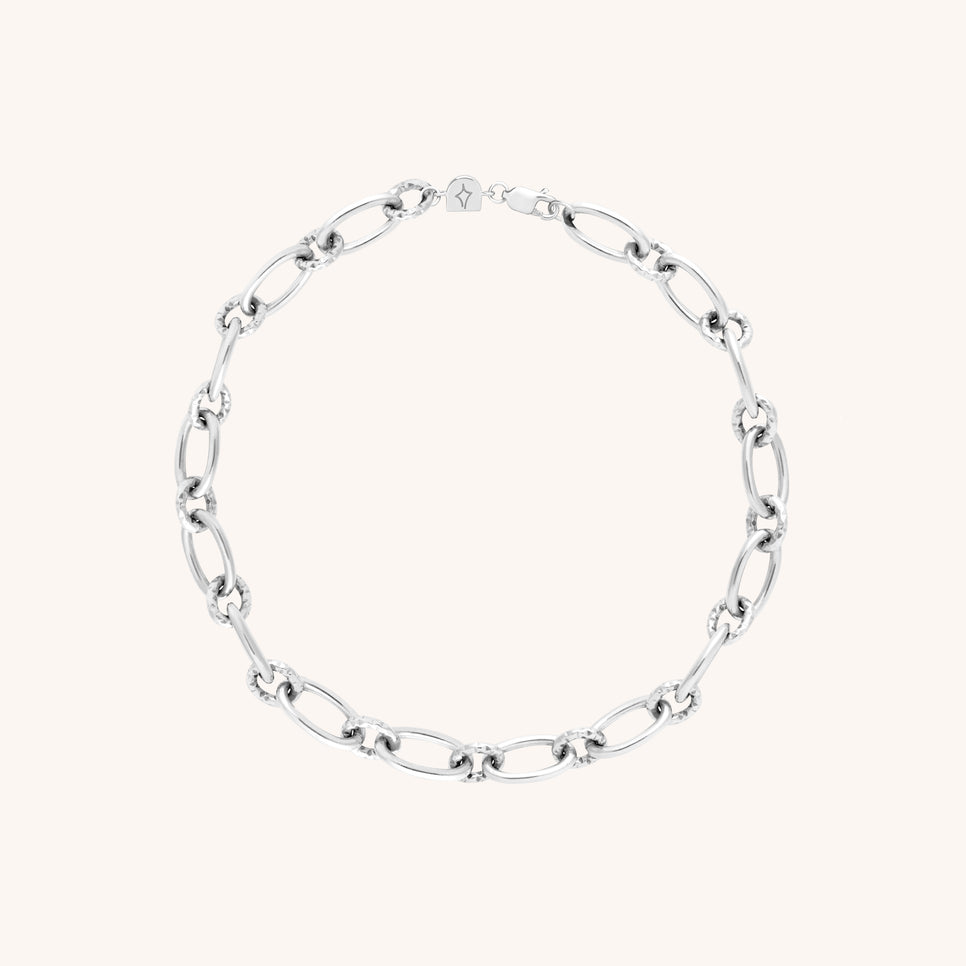 Bracelets - Bold Link Chain Bracelet in Silver - Bracelet - Astrid & Miyu