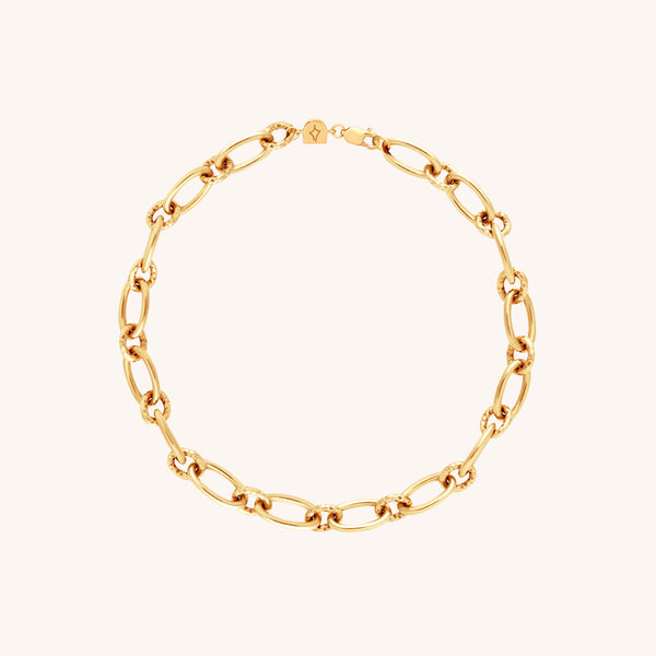 18k Gold Plated Jewellery - Bold Link Chain Bracelet in Gold - Bracelet - Astrid & Miyu