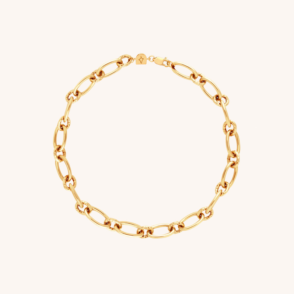 18k Gold Plated Jewellery - Bold Link Chain Bracelet in Gold - Bracelet - Astrid & Miyu