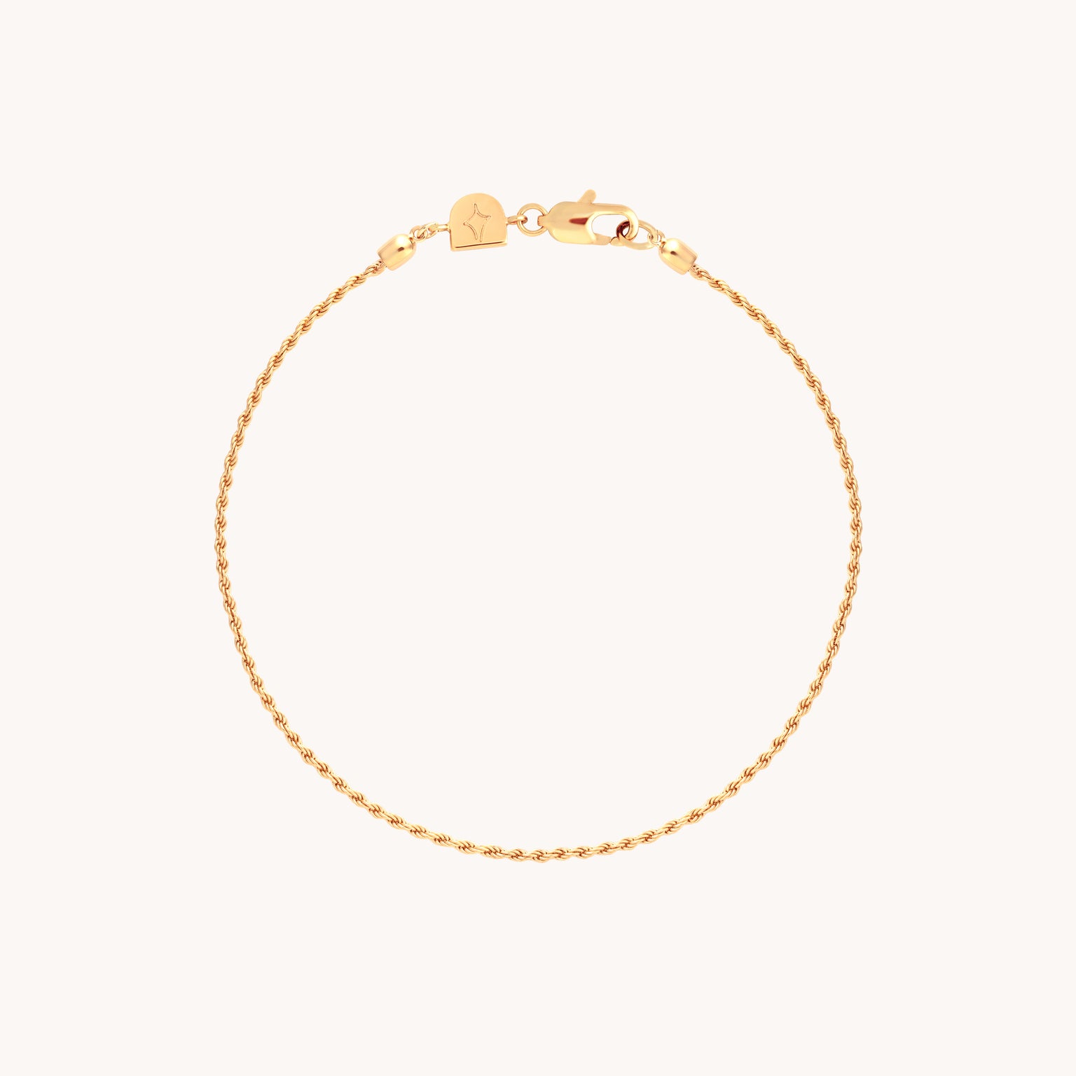 18k Gold Plated Jewellery - Essential Rope Chain Bracelet in Gold - Chain Bracelet - Astrid & Miyu