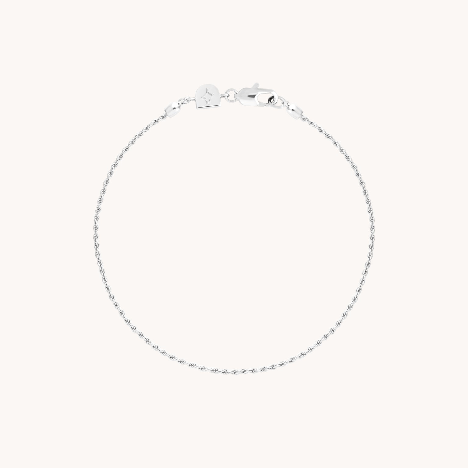 Bracelets - Essential Rope Chain Bracelet in Silver - Chain Bracelet - Astrid & Miyu