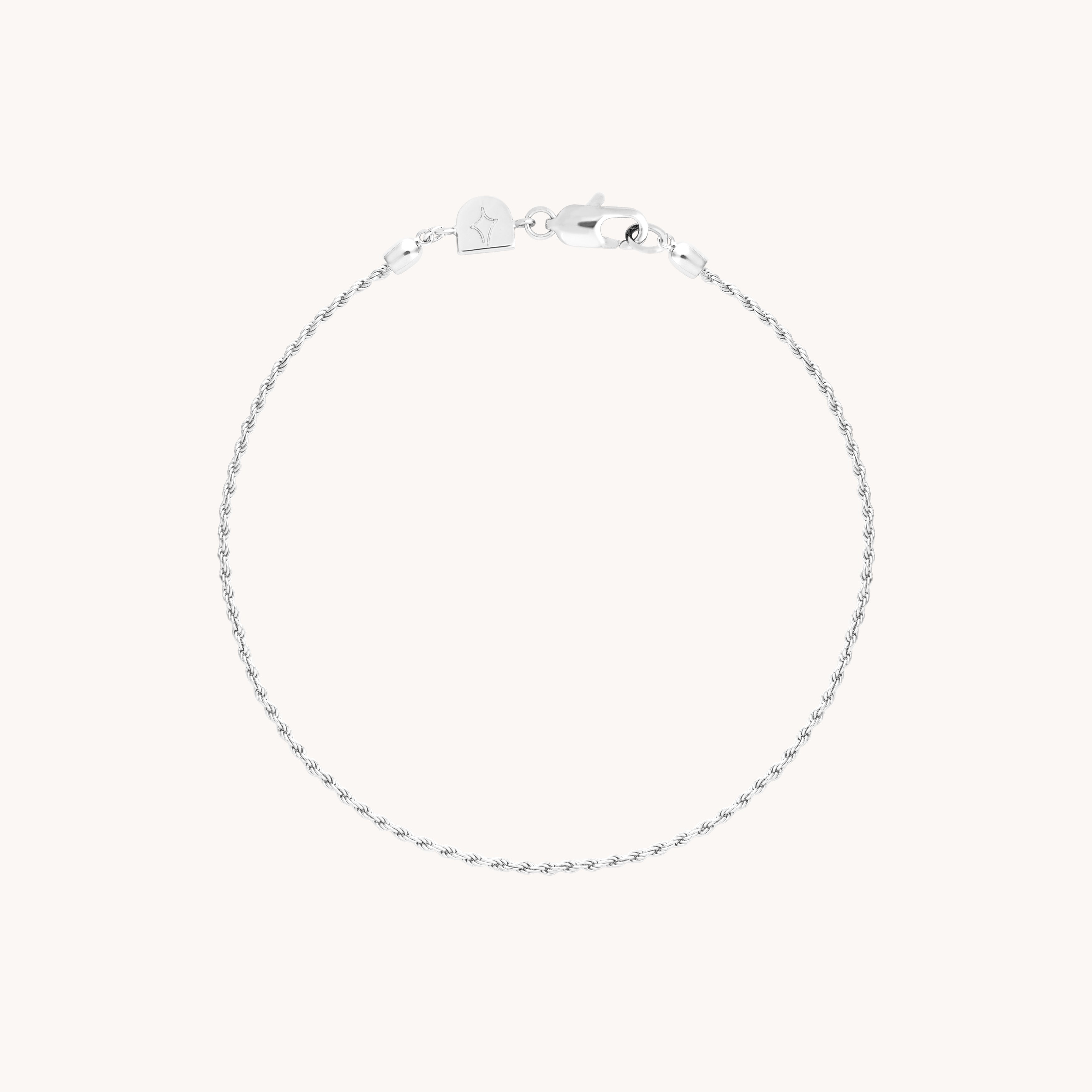 Bracelets - Essential Rope Chain Bracelet in Silver - Chain Bracelet - Astrid & Miyu