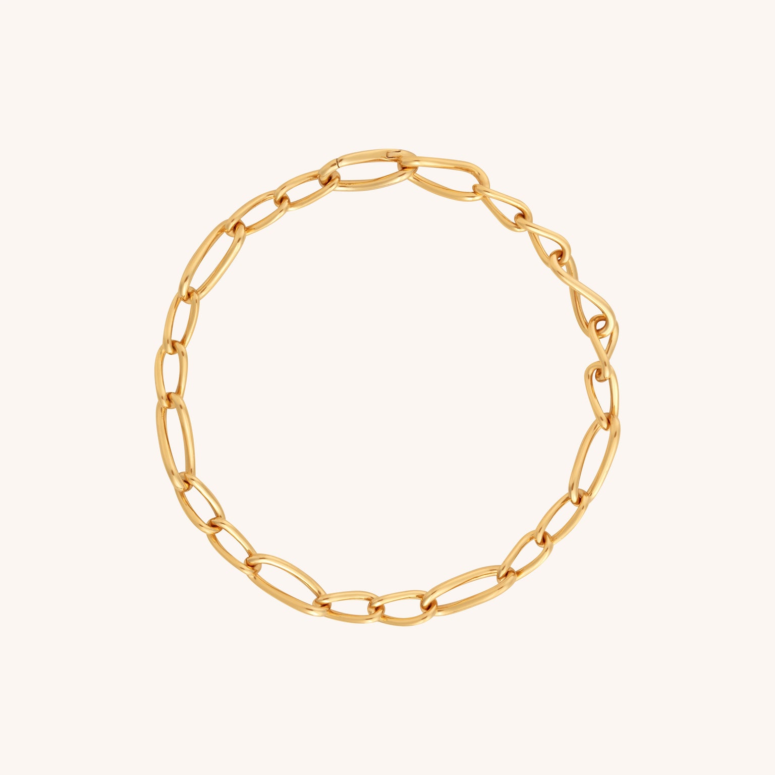 18k Gold Plated Jewellery - Infinite Slim Chain Bracelet in Gold - Chain Bracelet - Astrid & Miyu