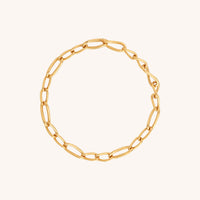 18k Gold Plated Jewellery - Infinite Slim Chain Bracelet in Gold - Chain Bracelet - Astrid & Miyu