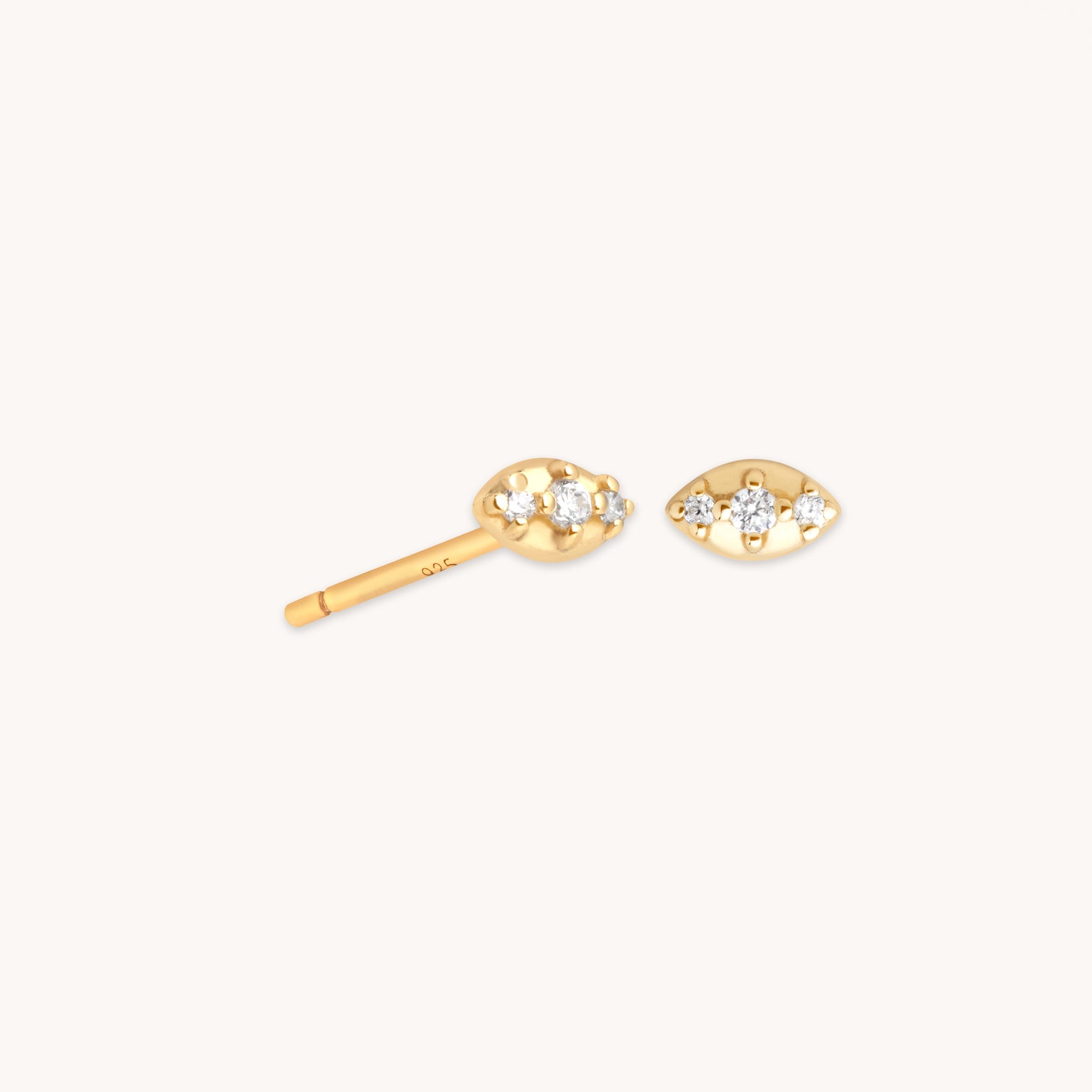 Evil Eye Stud Earrings in Gold-Astrid & Miyu