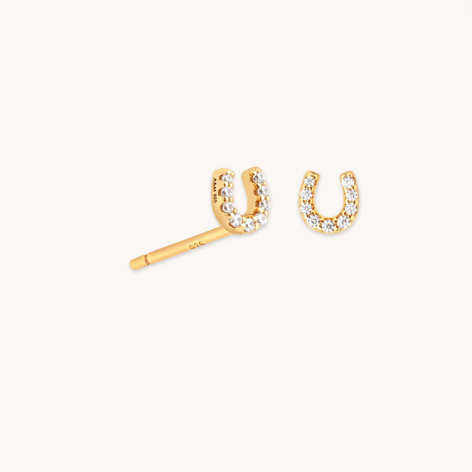 Lucky Stud Earrings in Gold-Astrid & Miyu