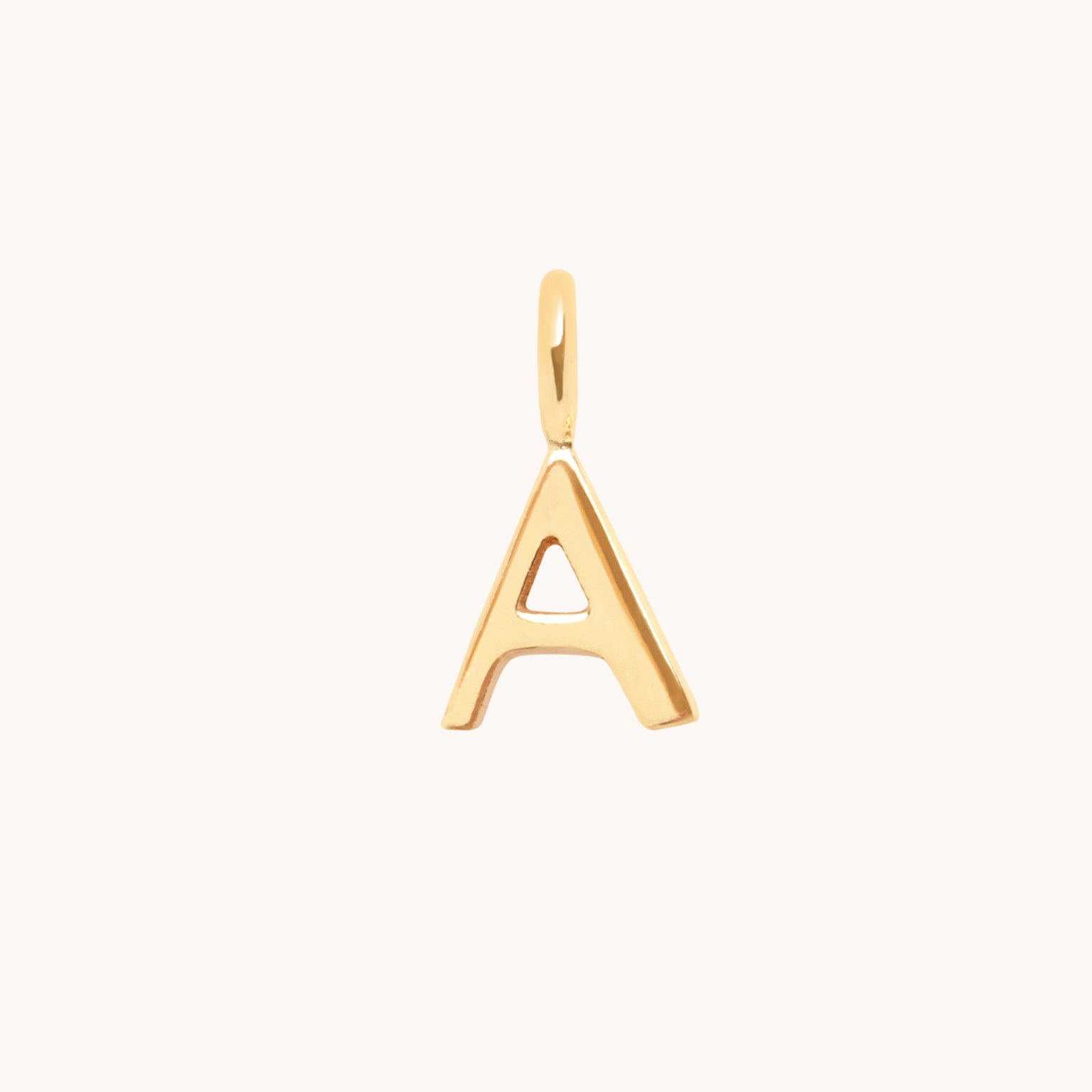 Initial Charms - A Initial Charm 9k Gold - Welding Charm - Astrid & Miyu
