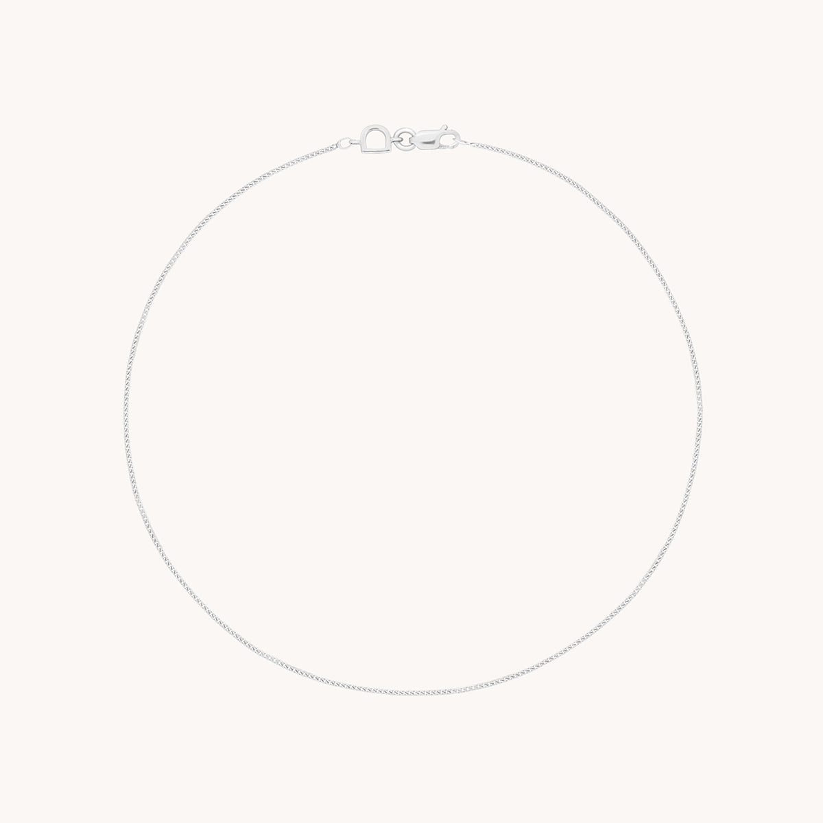 Bold Miyu Story Chain Anklet in Solid White Gold-Astrid & Miyu