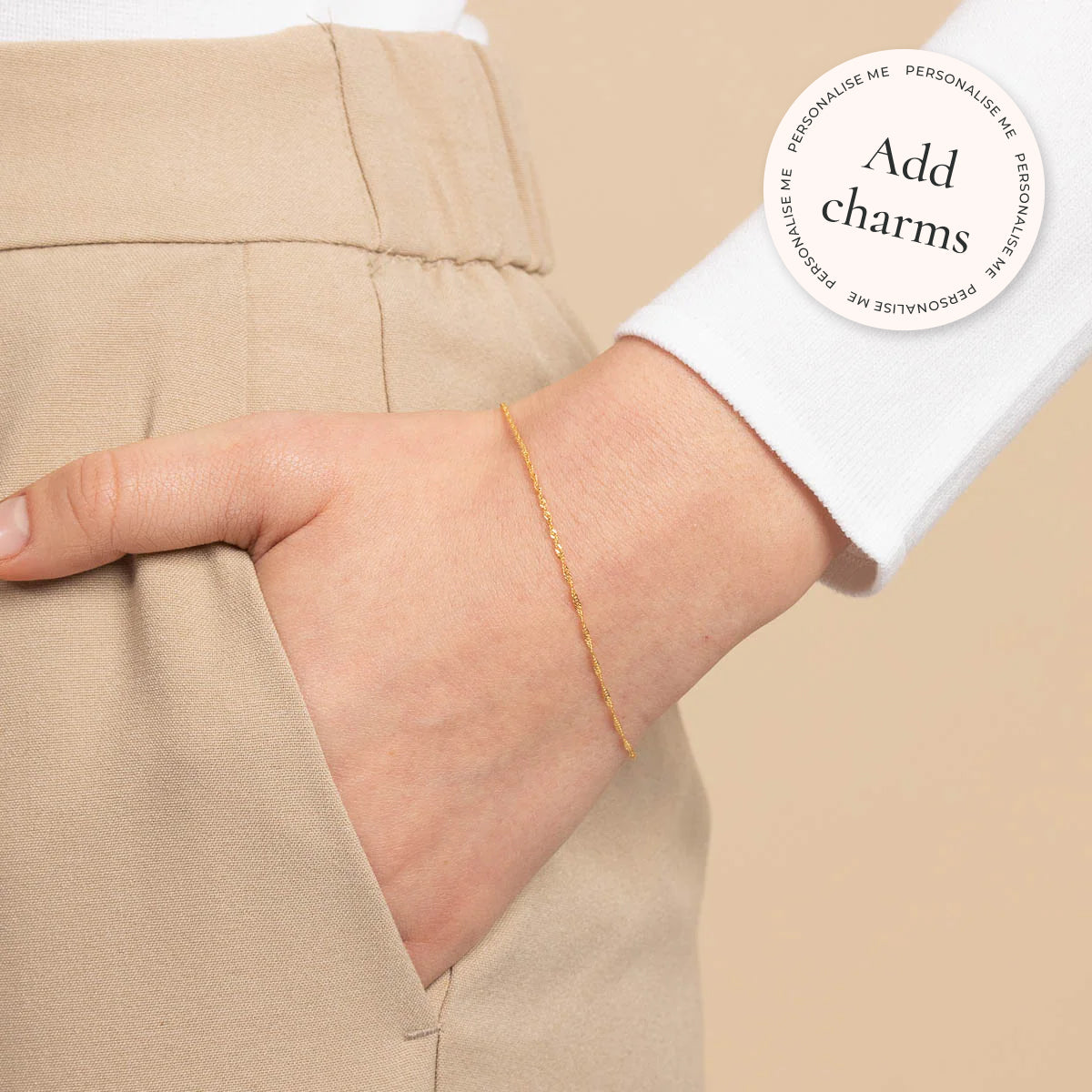 Bracelets - Astrid Chain Bracelet in Solid Gold - - Astrid & Miyu