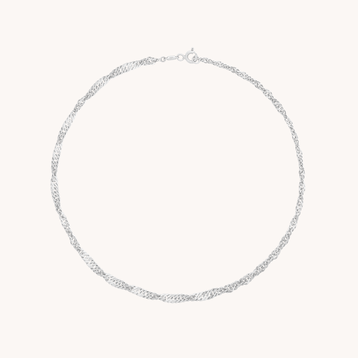 Bold Astrid Chain Bracelet in Solid White Gold-Astrid & Miyu