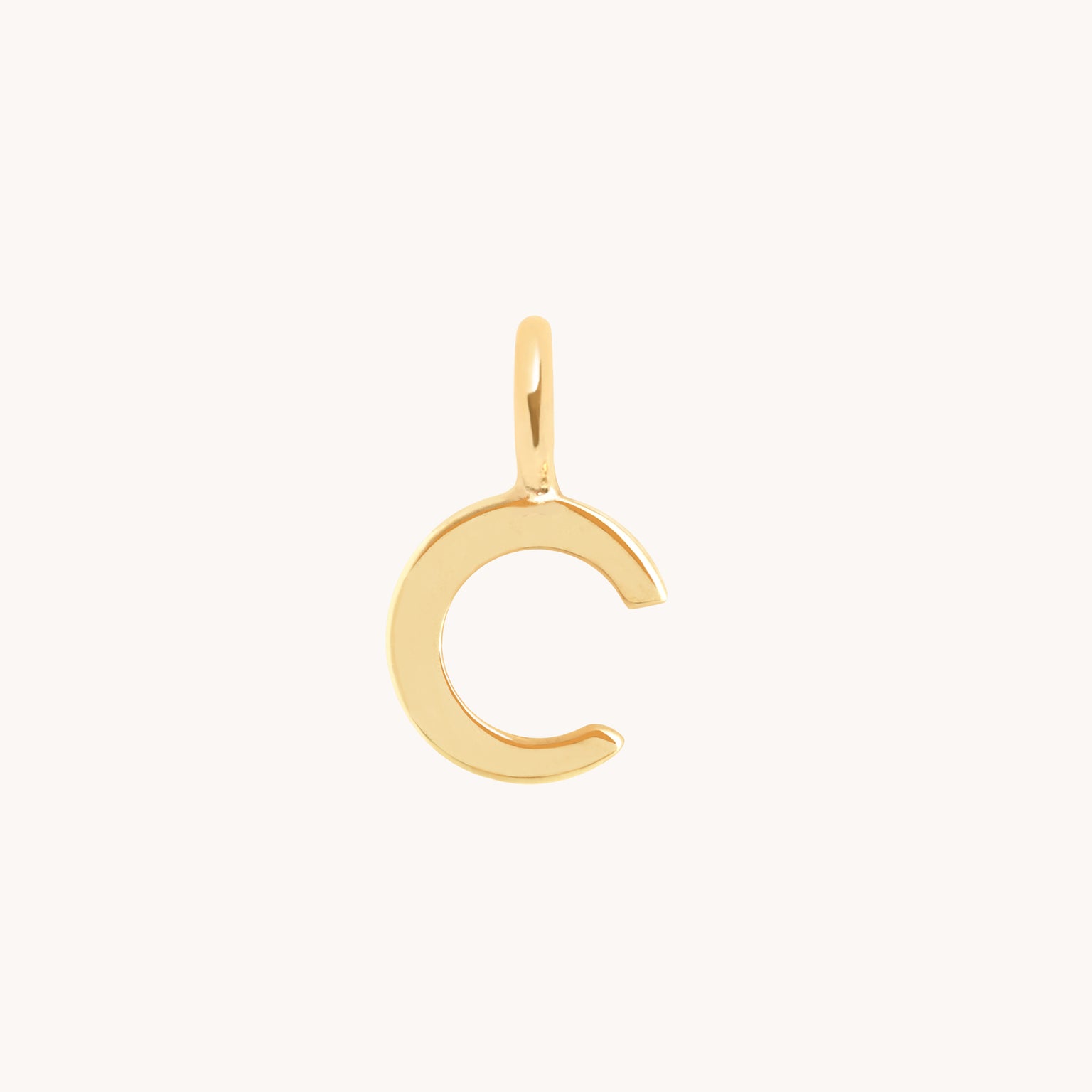 Initial Charms - C Initial Charm 9k Gold - Welding Charm - Astrid & Miyu