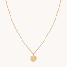 Capricorn Zodiac Pendant Necklace in Gold