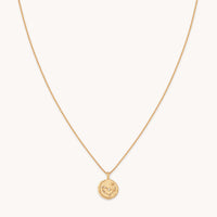 Capricorn Zodiac Pendant Necklace in Gold