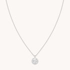 Capricorn Zodiac Pendant Necklace in Silver