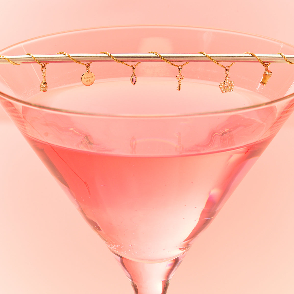 Motif Charms - Pint of Beer Charm 9k White Gold - Welding Charm - Astrid & Miyu