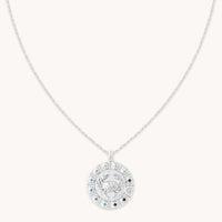 Cancer Bold Zodiac Pendant Necklace in Silver-Astrid & Miyu