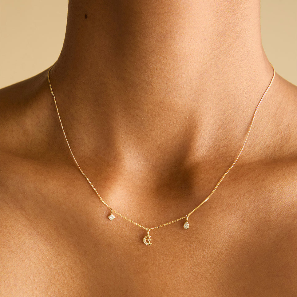 Motif Charms - Pavé Celestial Charm 9k Gold - Welding Charm - Astrid & Miyu