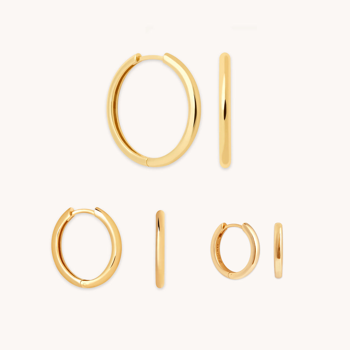 Essential Hoops Gift Set in Gold-Astrid & Miyu